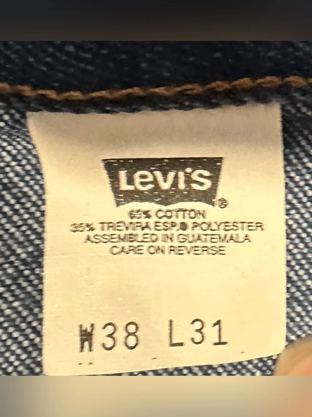 90's Orange Tag Levi's 545 Denim Jeans Straight Leg Relaxed Fit Men's 38x31